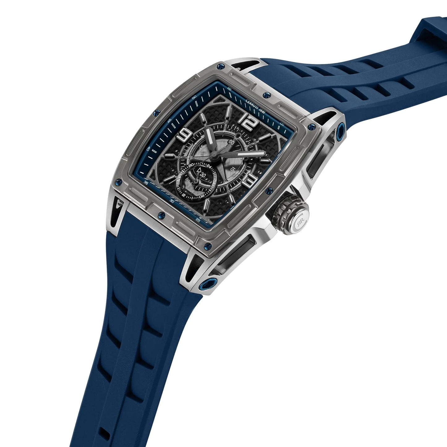 Cerruti CIWGQ0073701 Belluno Blue Silicone Strap