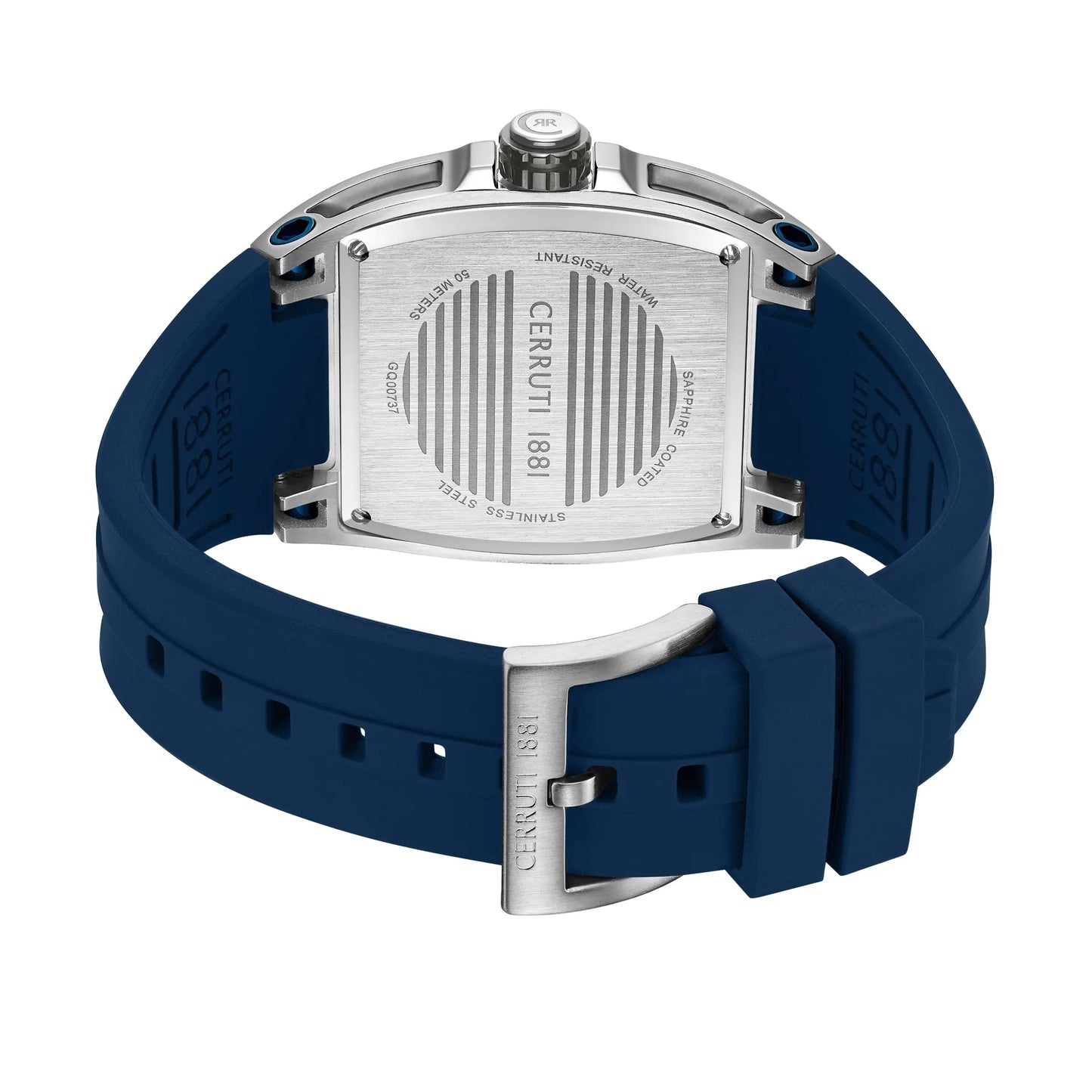 Cerruti CIWGQ0073701 Belluno Blue Silicone Strap