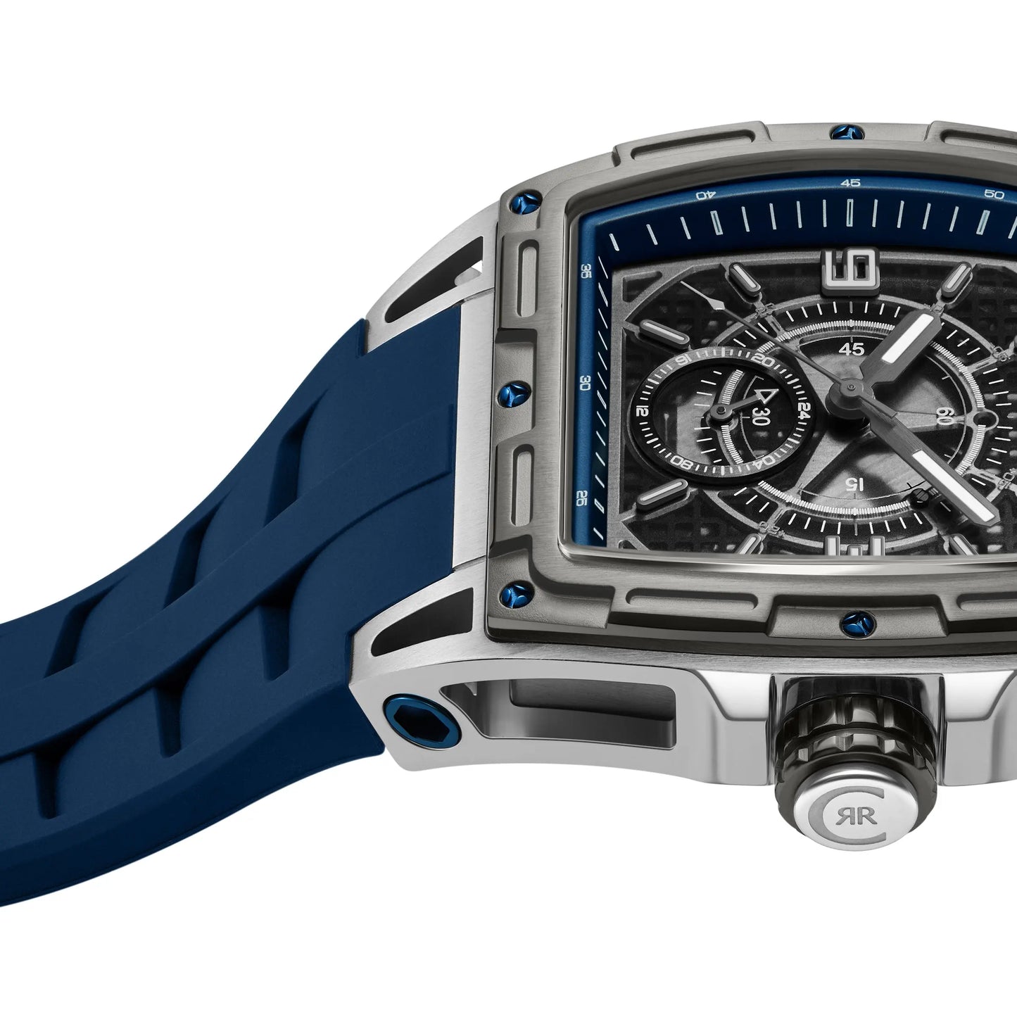 Cerruti CIWGQ0073701 Belluno Blue Silicone Strap