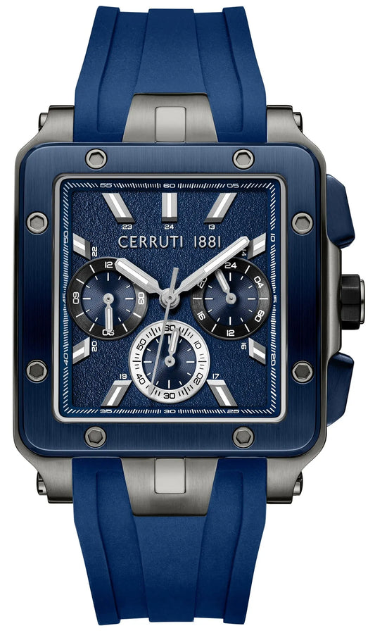 Cerruti CIWGQ0084903 Odissea Master Chronograph Blue Silicone Strap