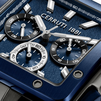 Cerruti CIWGQ0084903 Odissea Master Chronograph Blue Silicone Strap