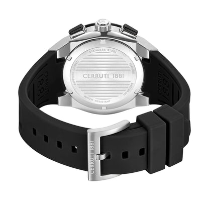 Cerruti CIWGQ0085601 Ruscello Chronograph Black Silicone Strap