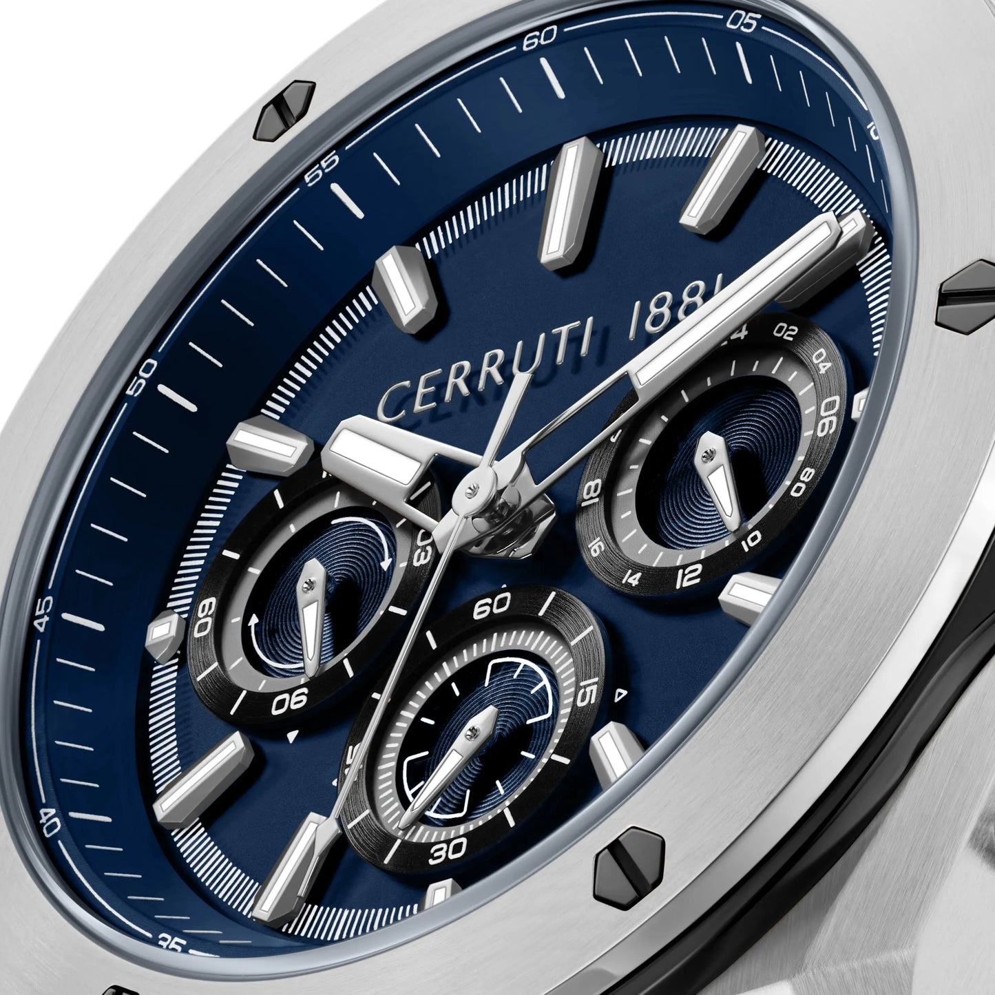Cerruti CIWGQ0085602 Ruscello Chronograph Blue Silicone Strap