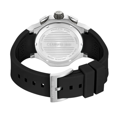 Cerruti CIWGQ0085701 Lucardo Chronograph Black Silicone Strap