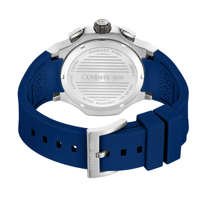 Cerruti CIWGQ0085702 Lucardo Chronograph Blue Silicone Strap