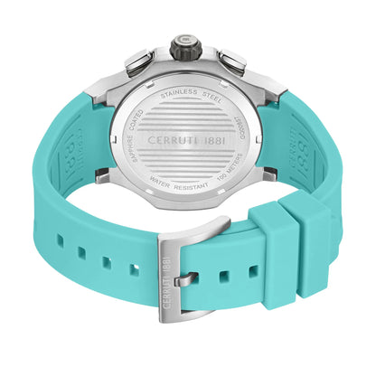 Cerruti CIWGQ0085703 Lucardo Chronograph Light Blue Silicone Strap