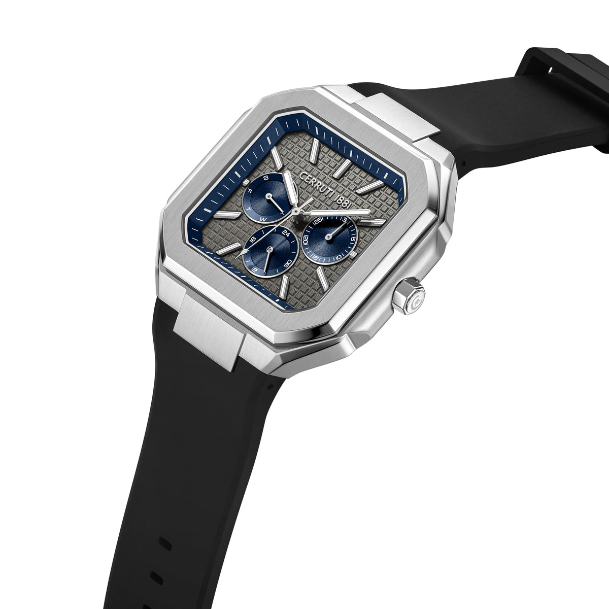 Cerruti CIWGQ0110701 Comacchio Black Silicone Strap