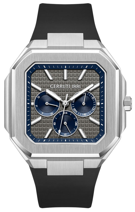 Cerruti CIWGQ0110701 Comacchio Black Silicone Strap