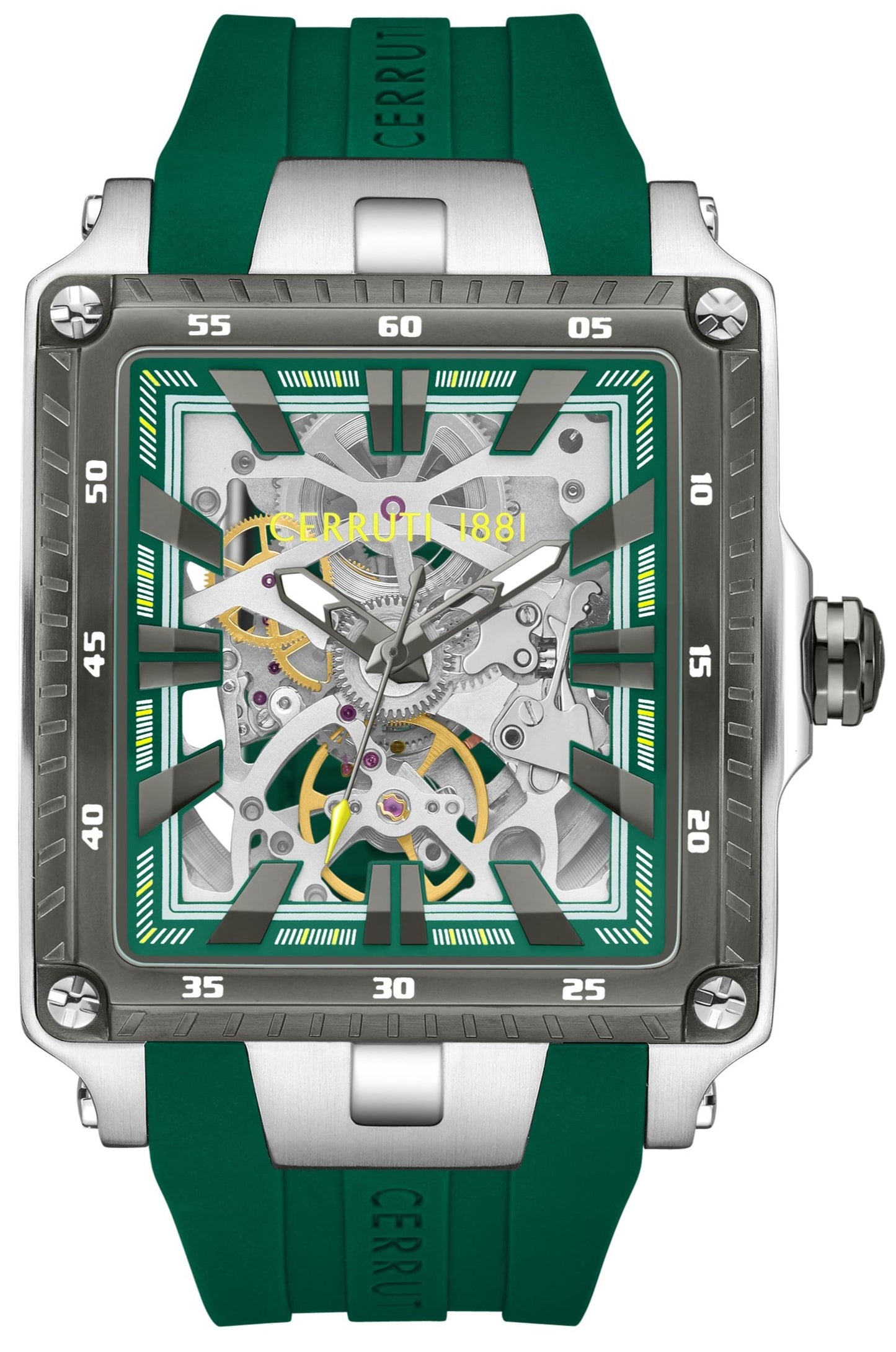 Cerruti CIWGR0053702 Odissea Automatic Green Silicon Strap