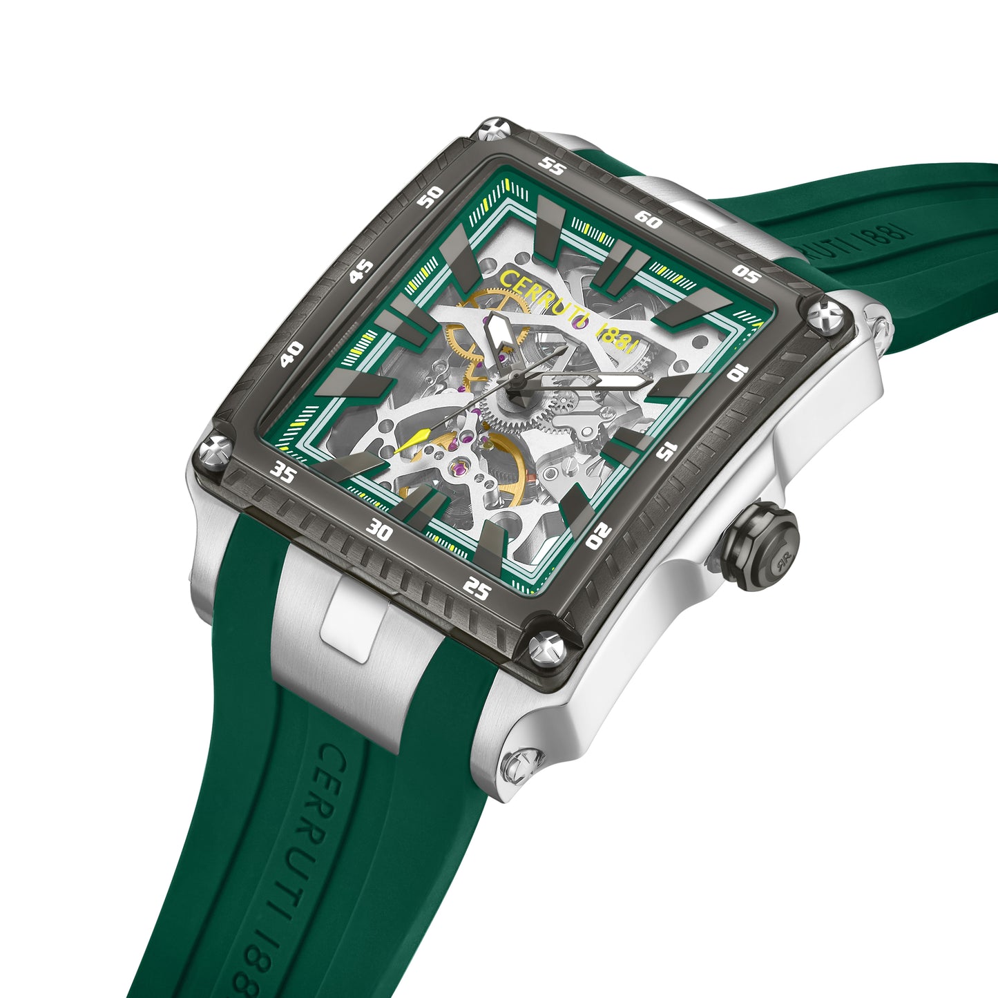 Cerruti CIWGR0053702 Odissea Automatic Green Silicon Strap