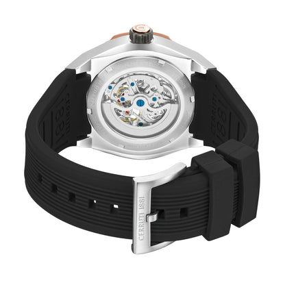 Cerruti CIWGR0073602 Ruscello Automatic Black Silicon Strap
