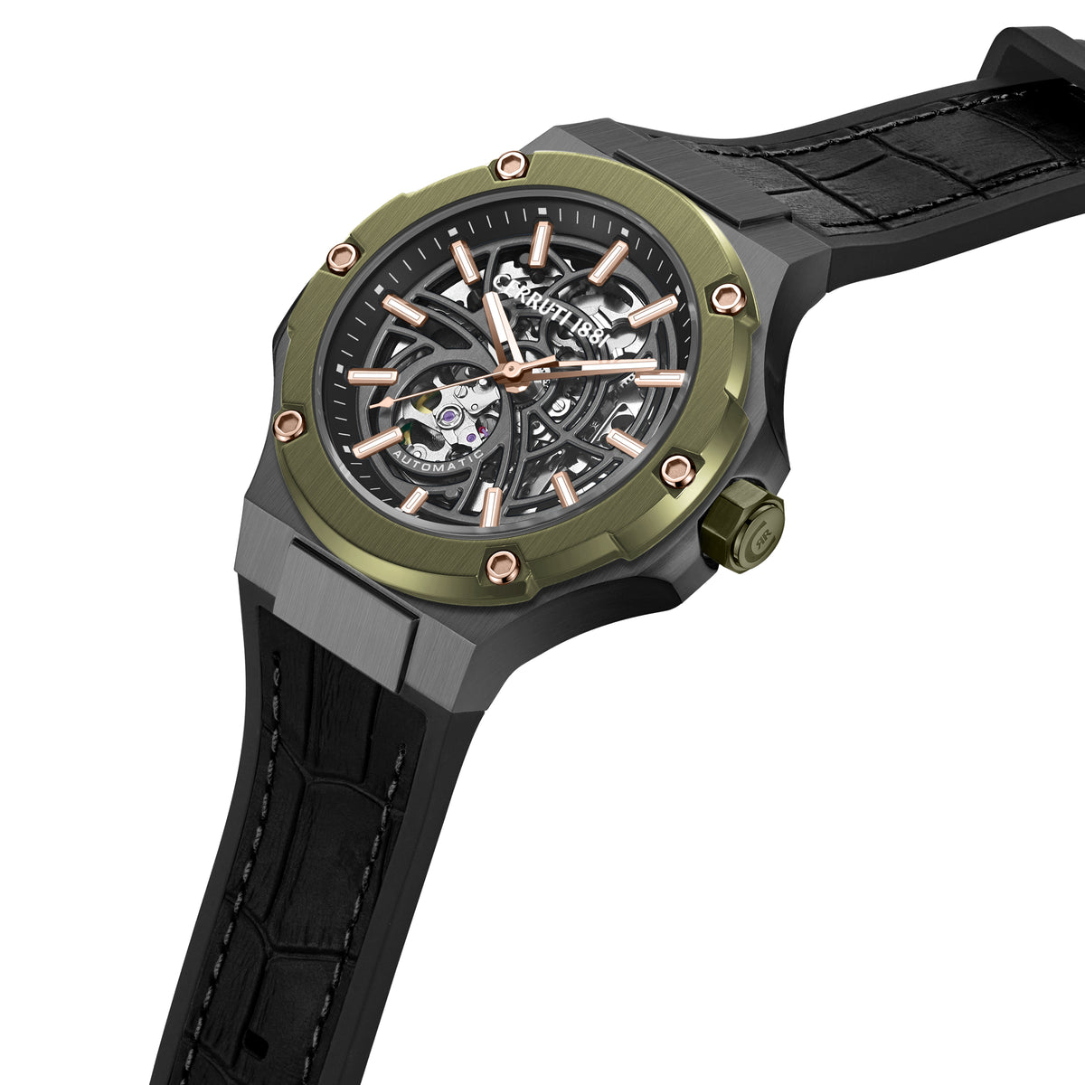 Cerruti CIWGR0110903 Lucardo Automatic Black Silicone Strap