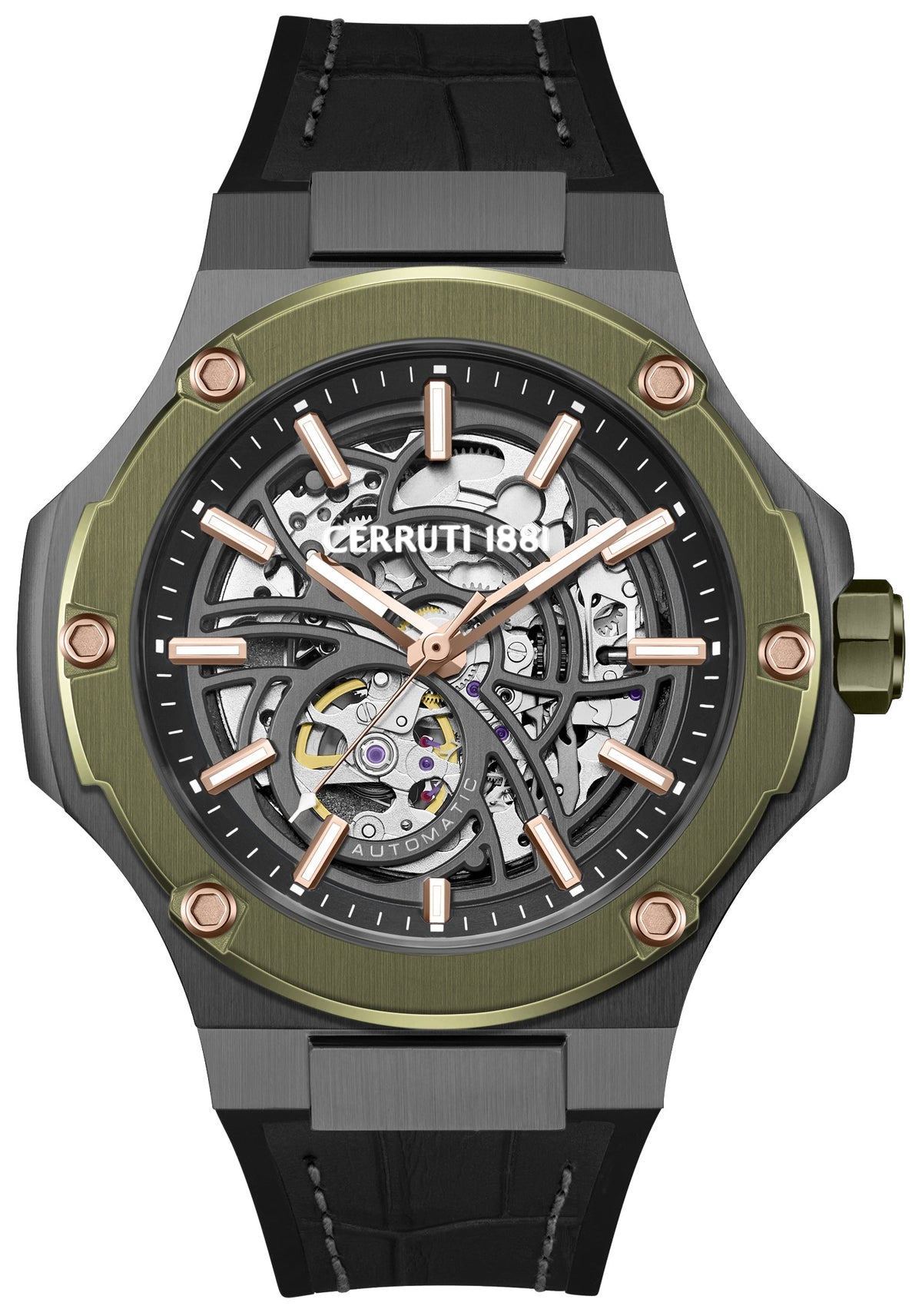 Cerruti CIWGR0110903 Lucardo Automatic Black Silicone Strap