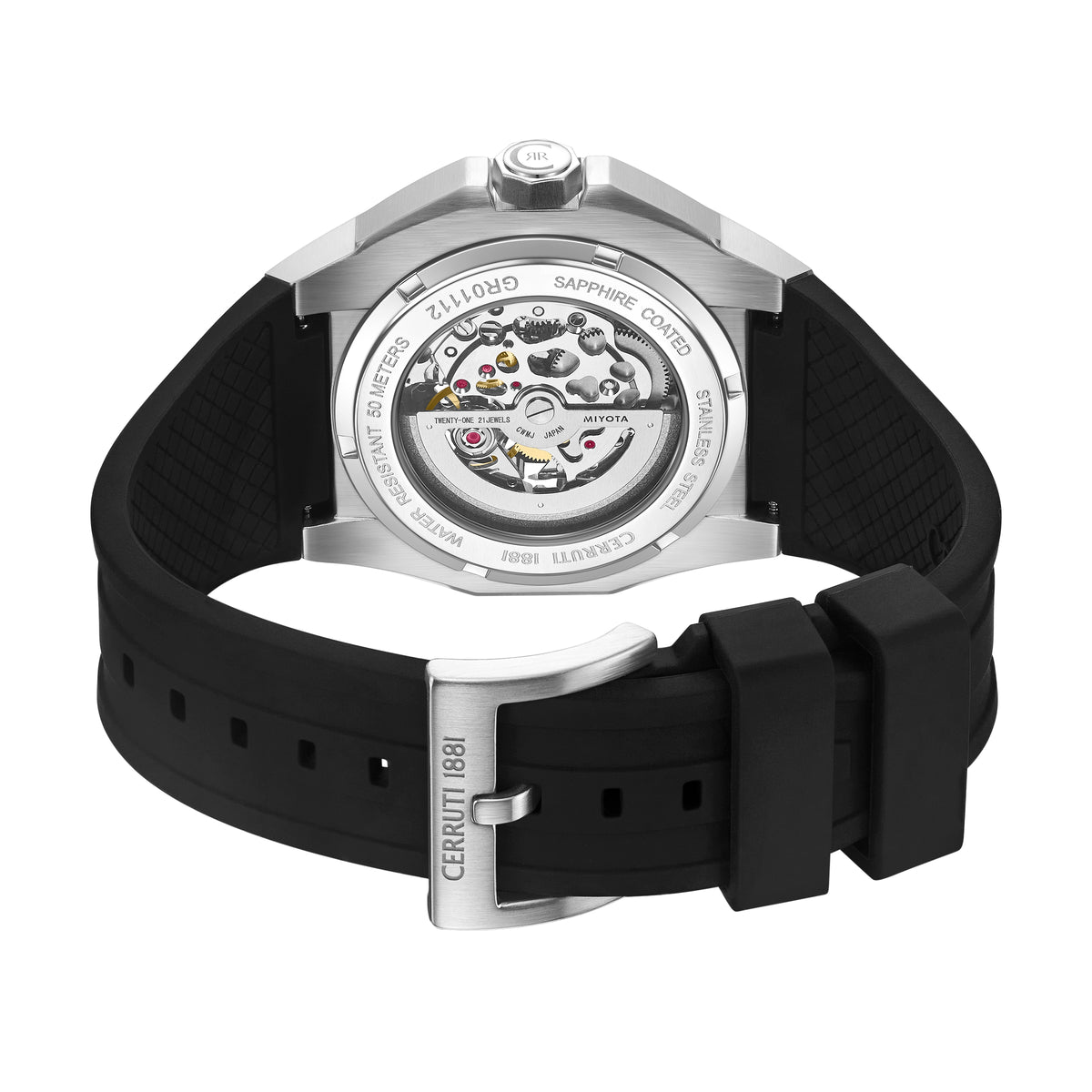 Cerruti CIWGR0111203 Arrezo Automatic Black Silicone Strap