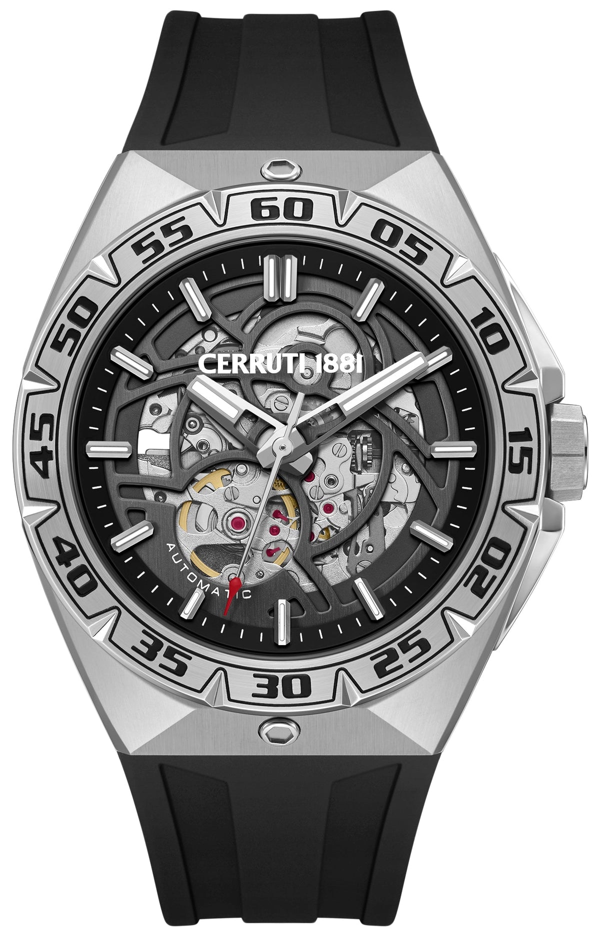 Cerruti CIWGR0111203 Arrezo Automatic Black Silicone Strap