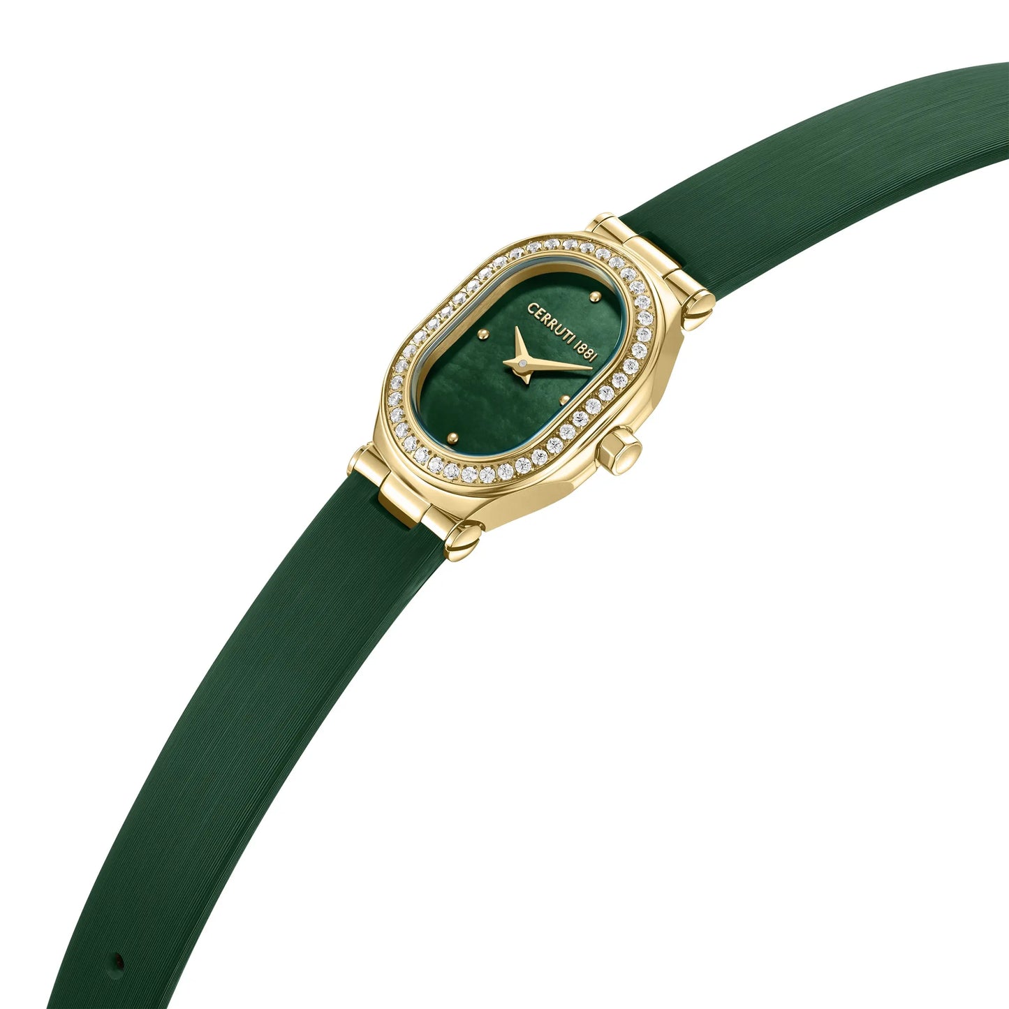 Cerruti CIWLA0097302 Aosta Green Fabric Strap