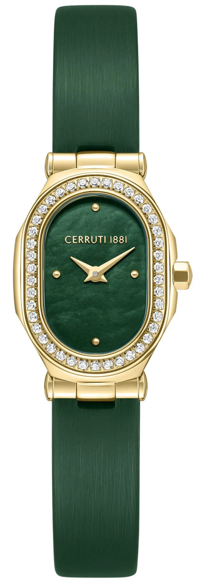 Cerruti CIWLA0097302 Aosta Green Fabric Strap