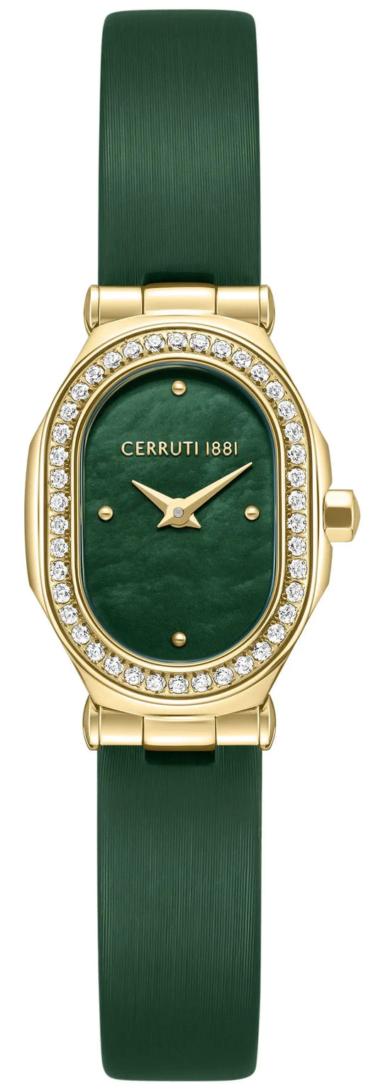 Cerruti CIWLA0097302 Aosta Green Fabric Strap