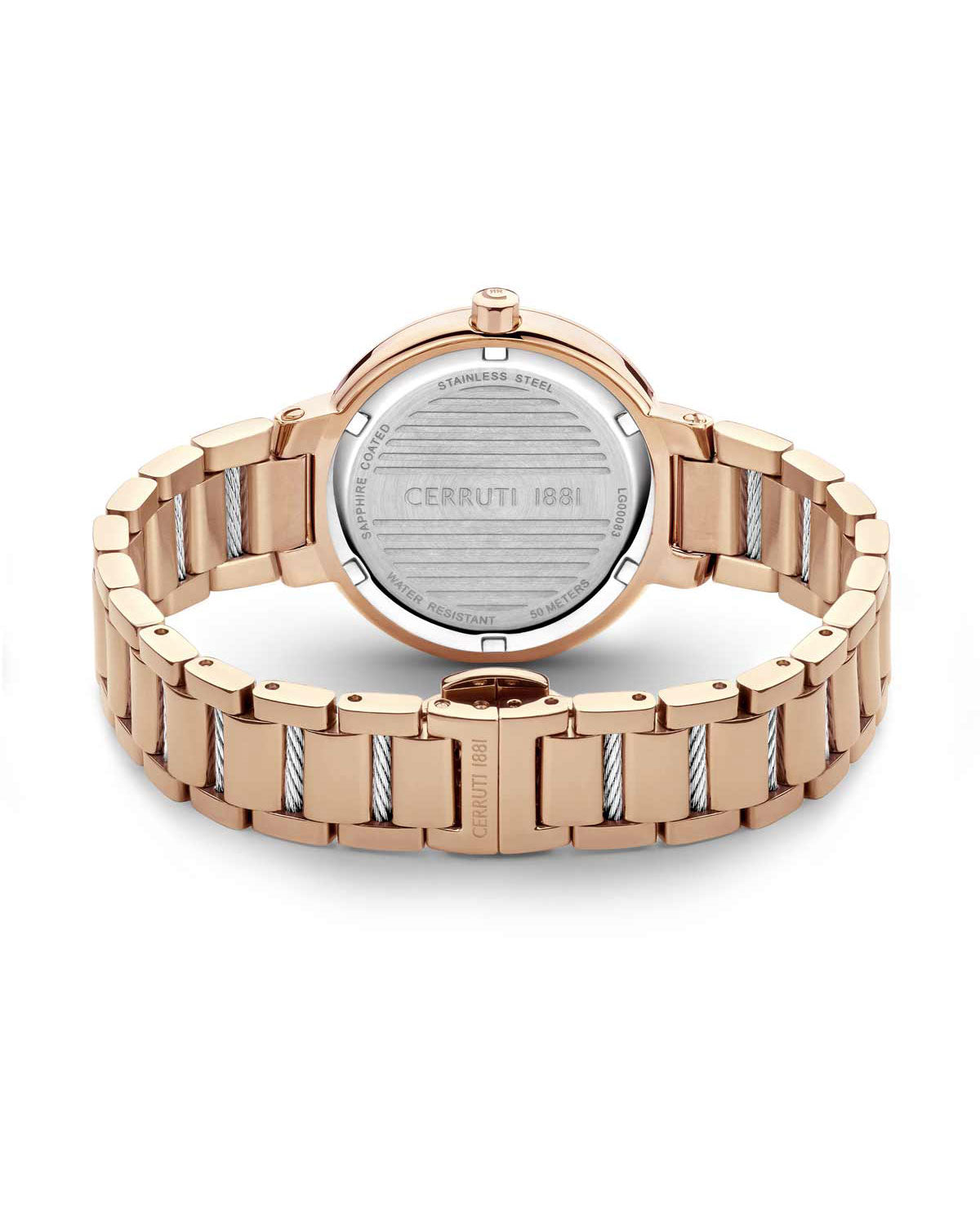 Cerruti CIWLG0008305 Gardena Rose Gold Stainless Steel Bracelet