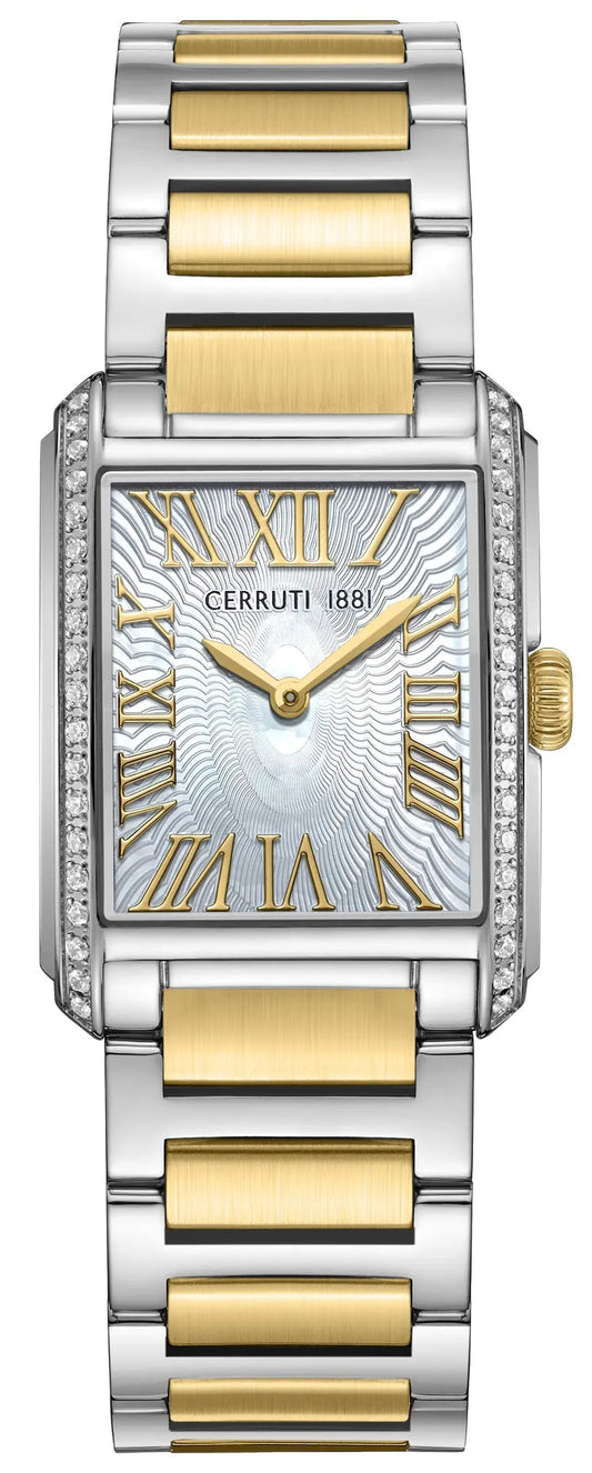 Cerruti CIWLG0086104 Rendena Two Tone Stainless Steel Bracelet