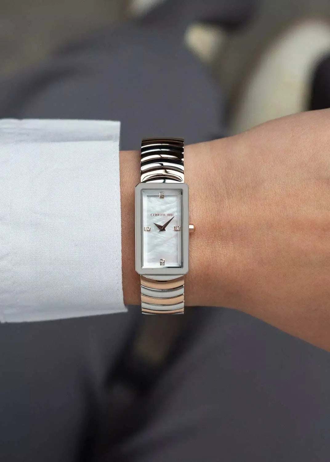 Cerruti CIWLG0086203 Vaccucciole Two Tone Stainless Steel Bracelet