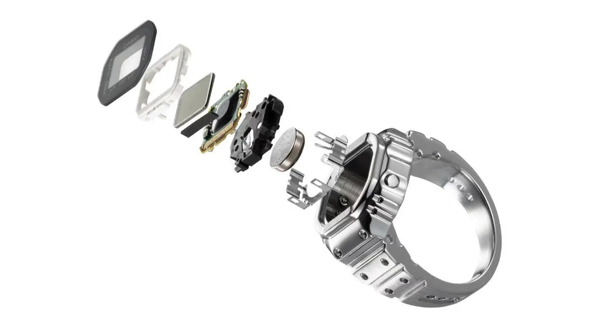 Casio CRW-001-1ER Digital Stainless Steel Ring Watch