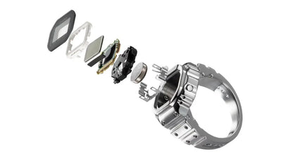 Casio CRW-001-1ER Digital Stainless Steel Ring Watch