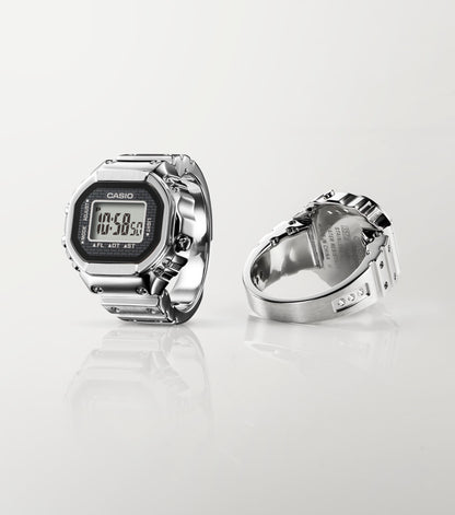 Casio CRW-001-1ER Digital Stainless Steel Ring Watch