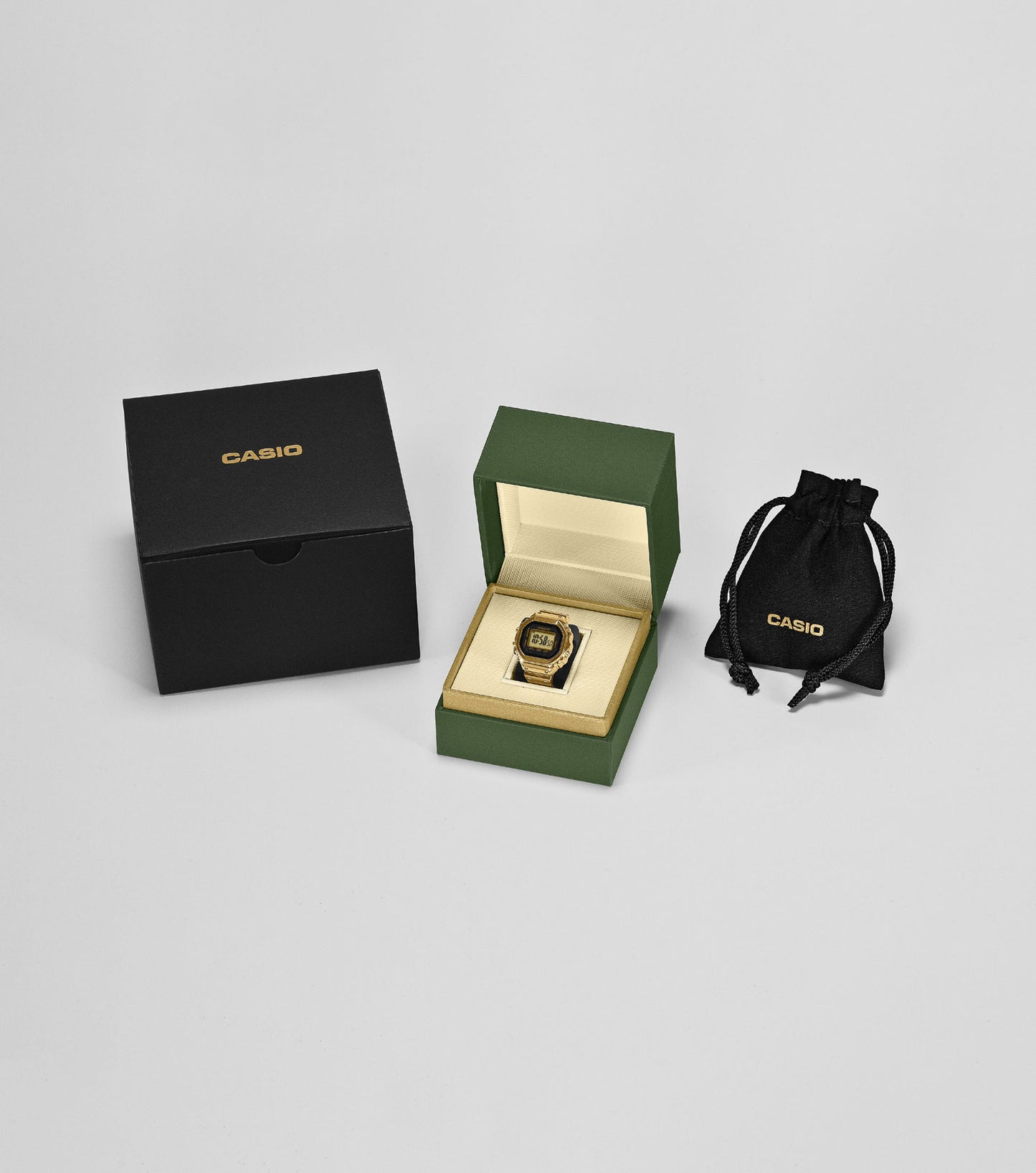 Casio CRW-001G-9ER Digital Gold Stainless Steel Ring Watch