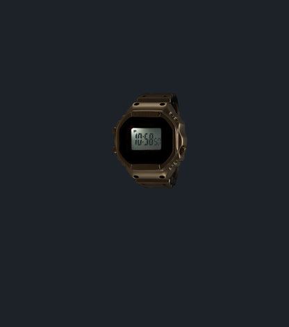 Casio CRW-001G-9ER Digital Gold Stainless Steel Ring Watch