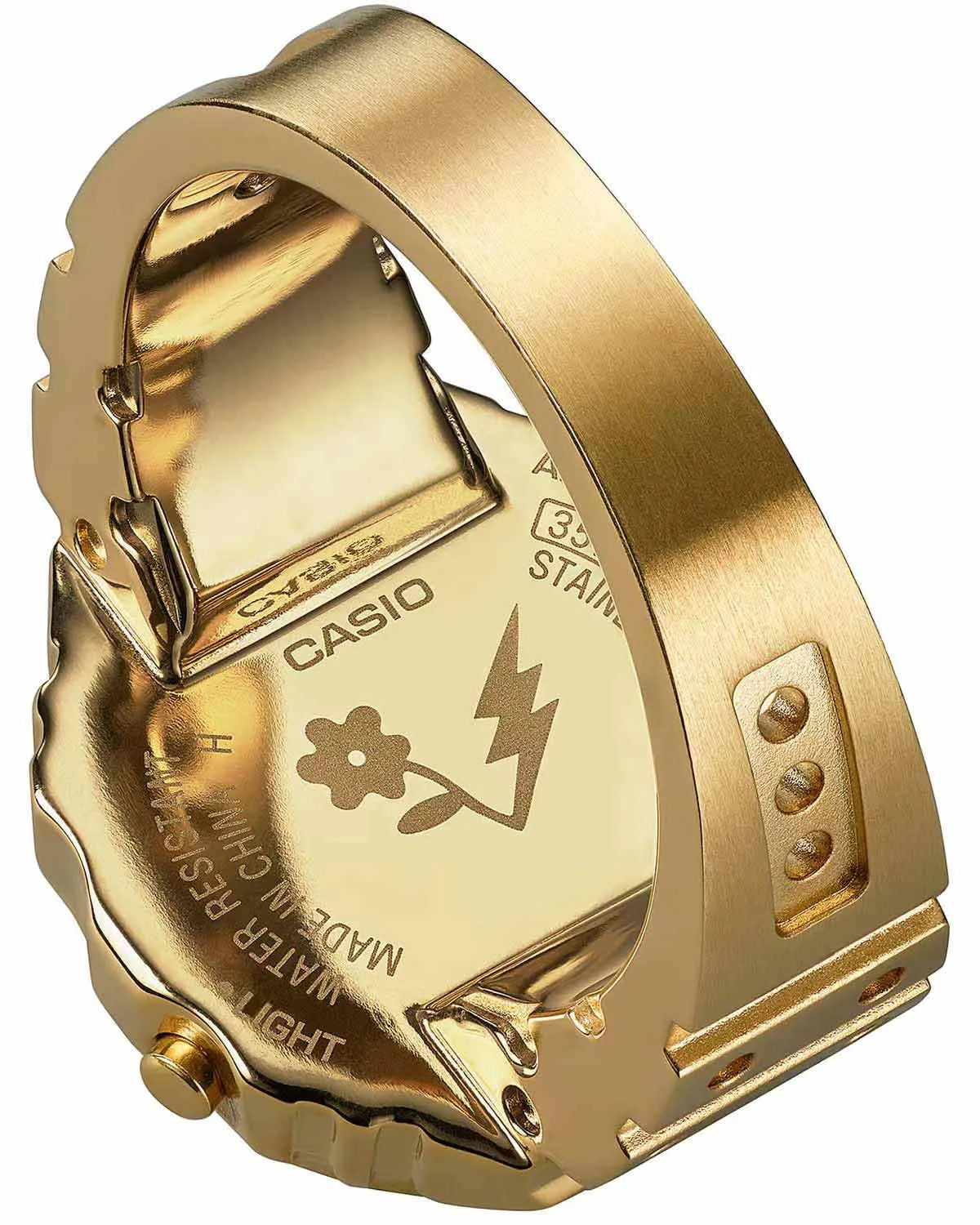 Casio CRW-001JB-9ER Gold Stainless Steel Ring Watch J Balvin Limited Edition
