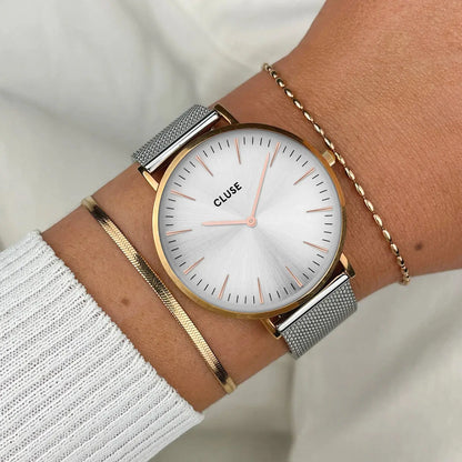 Cluse CW0101201006 Boho Chic Two Tone Stainless Steel Mesh Bracelet