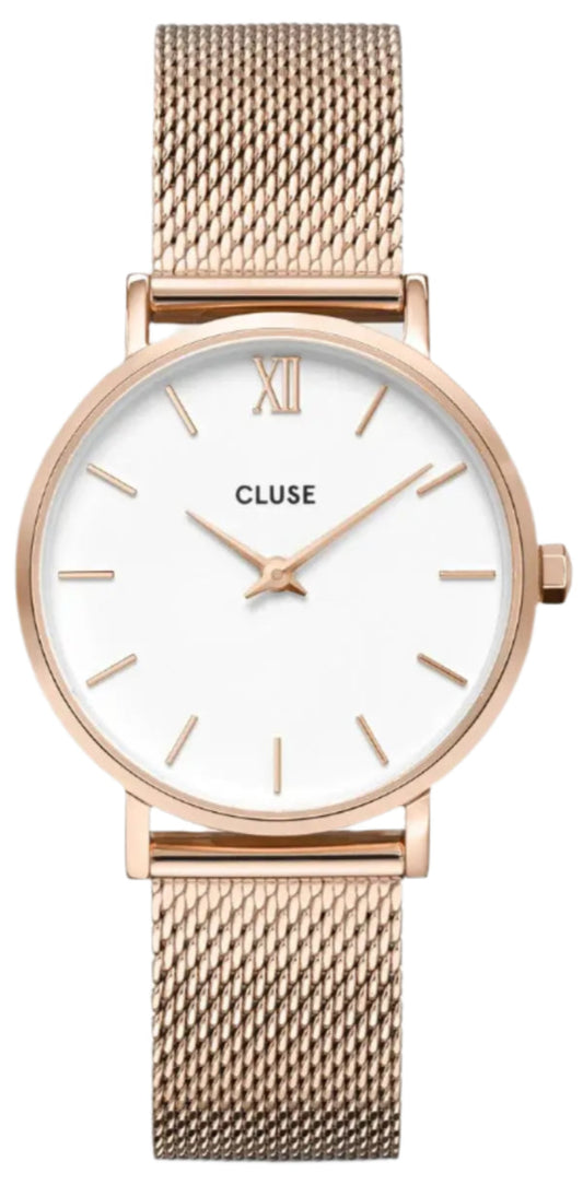 Cluse CW0101203001 Minuit Rose Gold Stainless Steel Mesh Bracelet