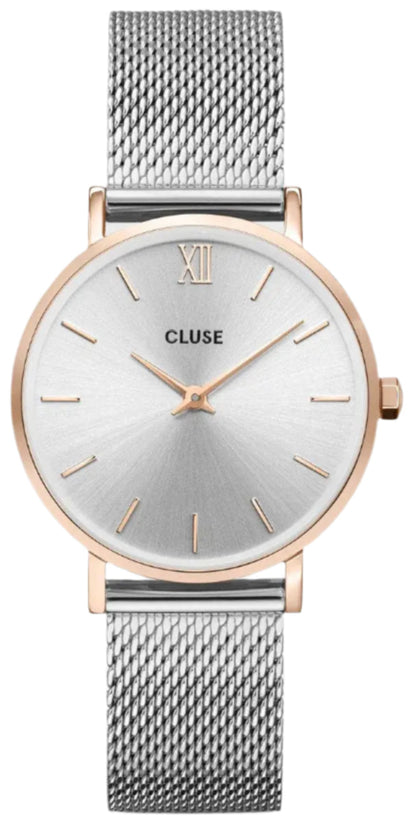 Cluse CW0101203004 Minuit Two Tone Stainless Steel Mesh Bracelet