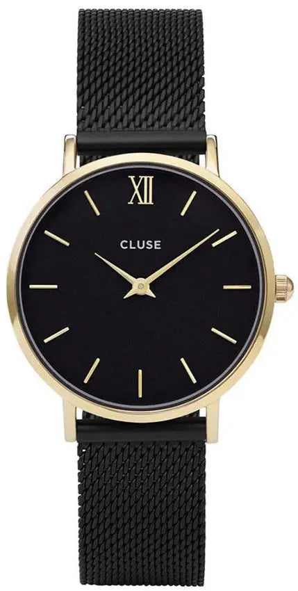 Cluse CW0101203009 Minuit Black Stainless Steel Mesh Bracelet