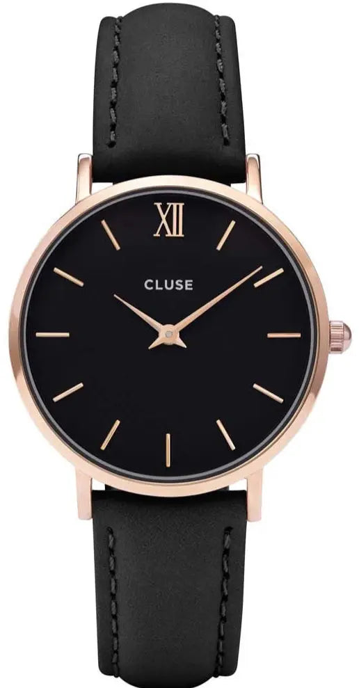 Cluse CW0101203013 Minuit Black Leather Strap