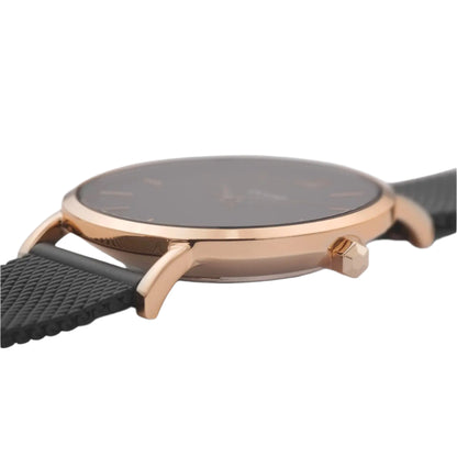 Cluse CW0101203024 Minuit Black Stainless Steel Mesh Bracelet