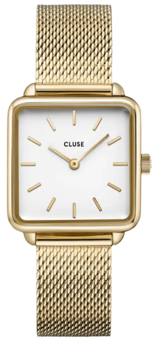 Cluse CW0101207002 La Tétragone Gold Stainless Steel Mesh Bracelet