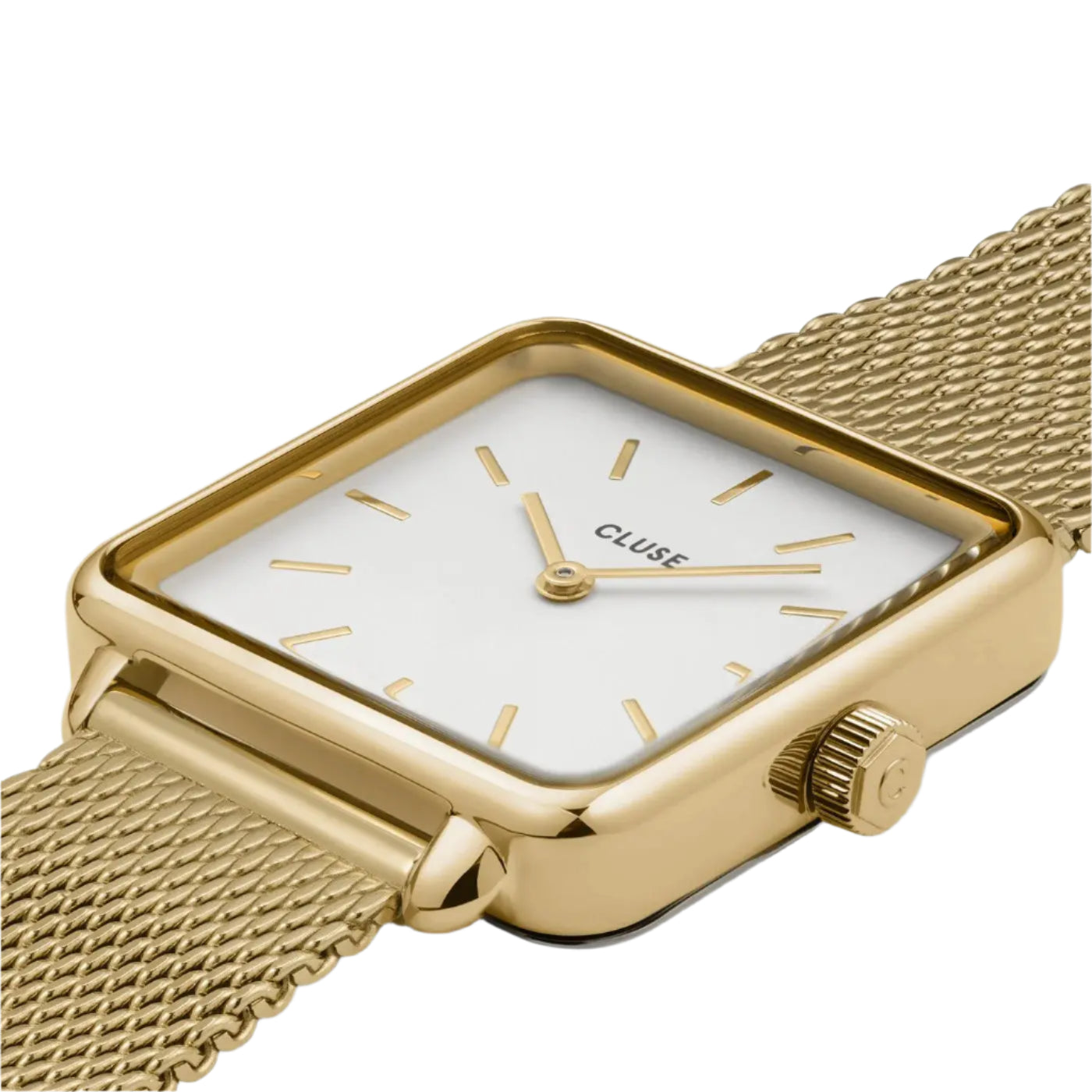 Cluse CW0101207002 La Tétragone Gold Stainless Steel Mesh Bracelet