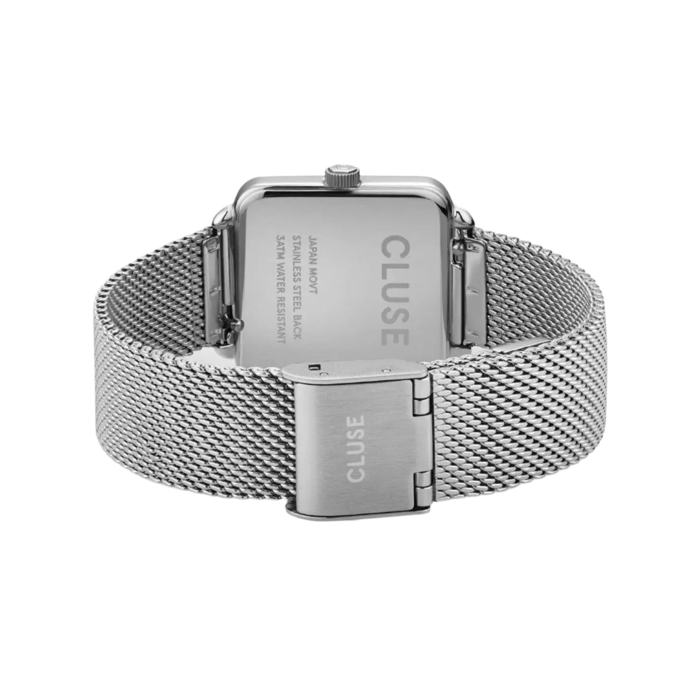 Cluse CW0101207003 La Tétragone Silver Stainless Steel Mesh Bracelet