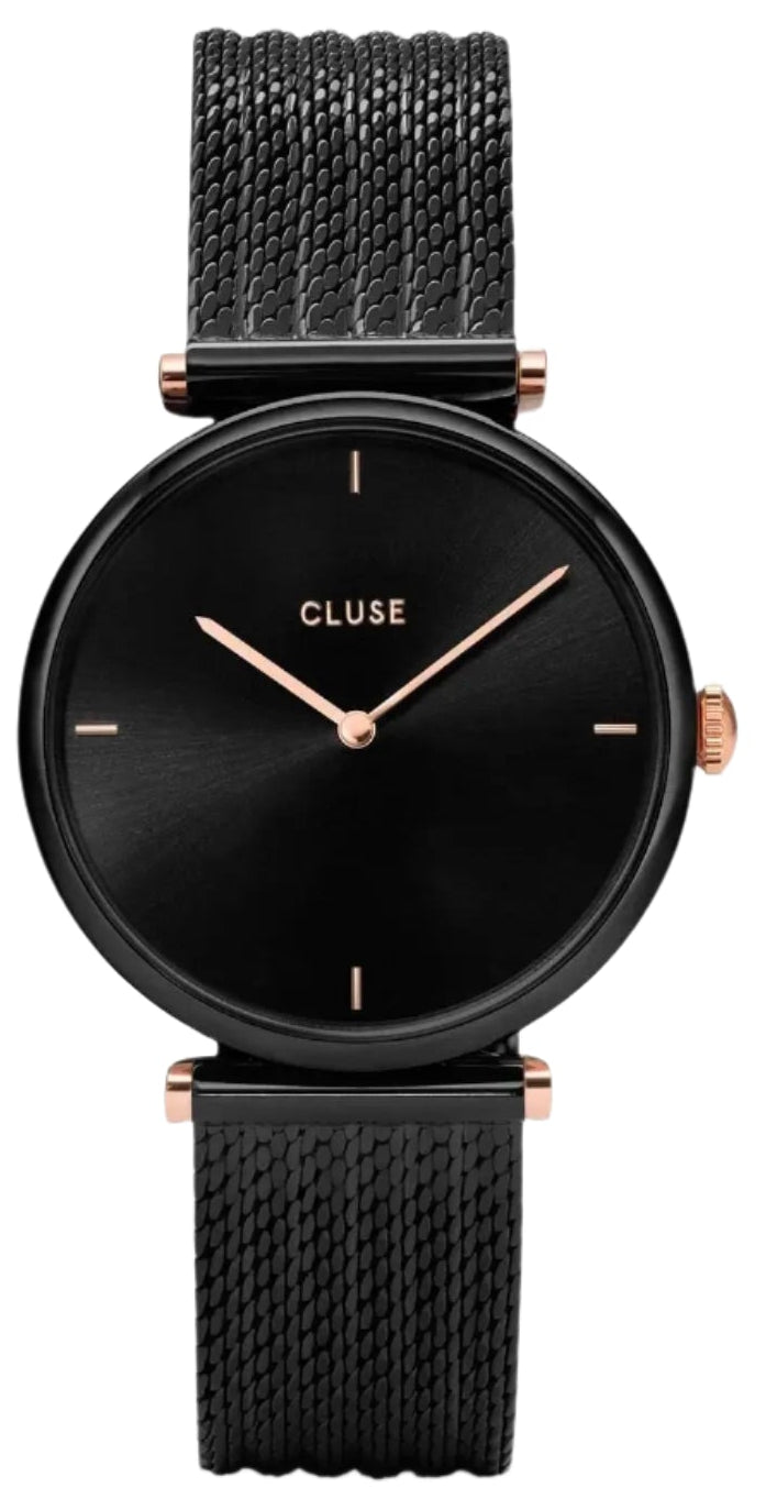 Cluse CW0101208004 Triomphe Black Stainless Steel Mesh Bracelet
