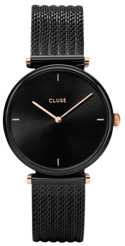 Cluse CW0101208004 Triomphe Black Stainless Steel Mesh Bracelet