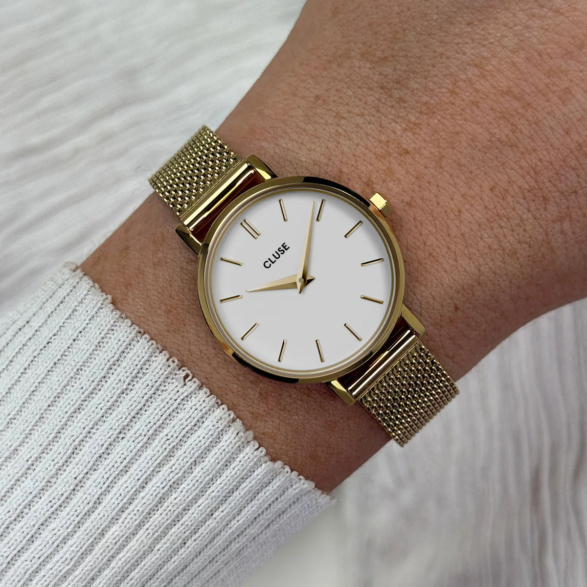 Cluse CW0101211001 Boho Chic Petite Gold Stainless Steel Mesh Bracelet