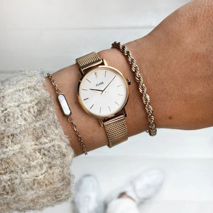 Cluse CW0101211003 Boho Chic Petite Rose Gold Stainless Steel Mesh Bracelet