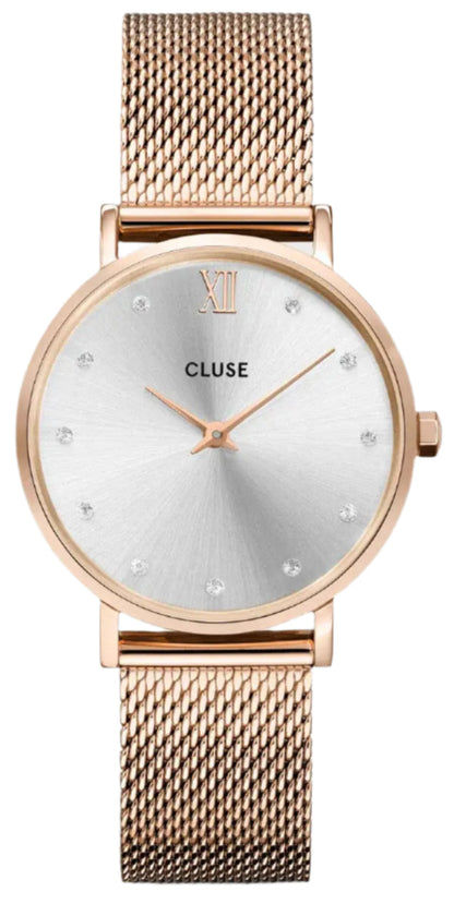 Cluse CW10205 Minuit Rose Gold Stainless Steel Mesh Bracelet