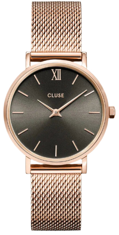 Cluse CW10207 Minuit Rose Gold Stainless Steel Mesh Bracelet