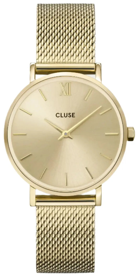 Cluse CW10208 Minuit Gold Stainless Steel Mesh Bracelet