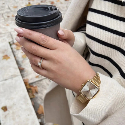 Cluse CW10306 La Tétragone Gold Stainless Steel Bracelet