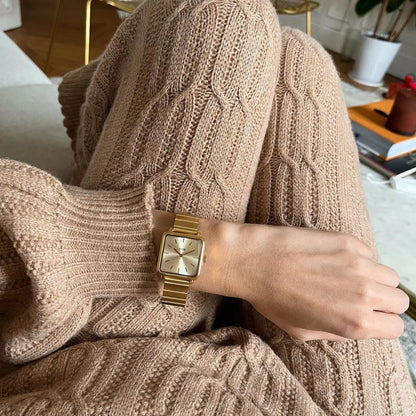 Cluse CW10306 La Tétragone Gold Stainless Steel Bracelet