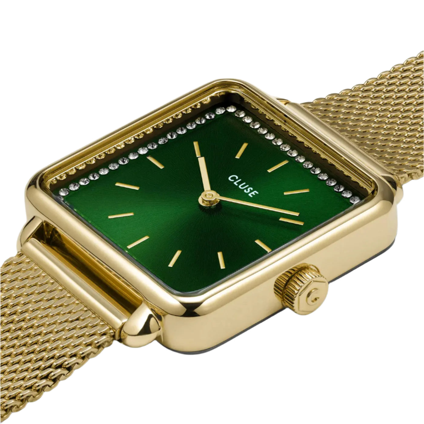 Cluse CW10309 La Tétragone Gold Stainless Steel Mesh Bracelet
